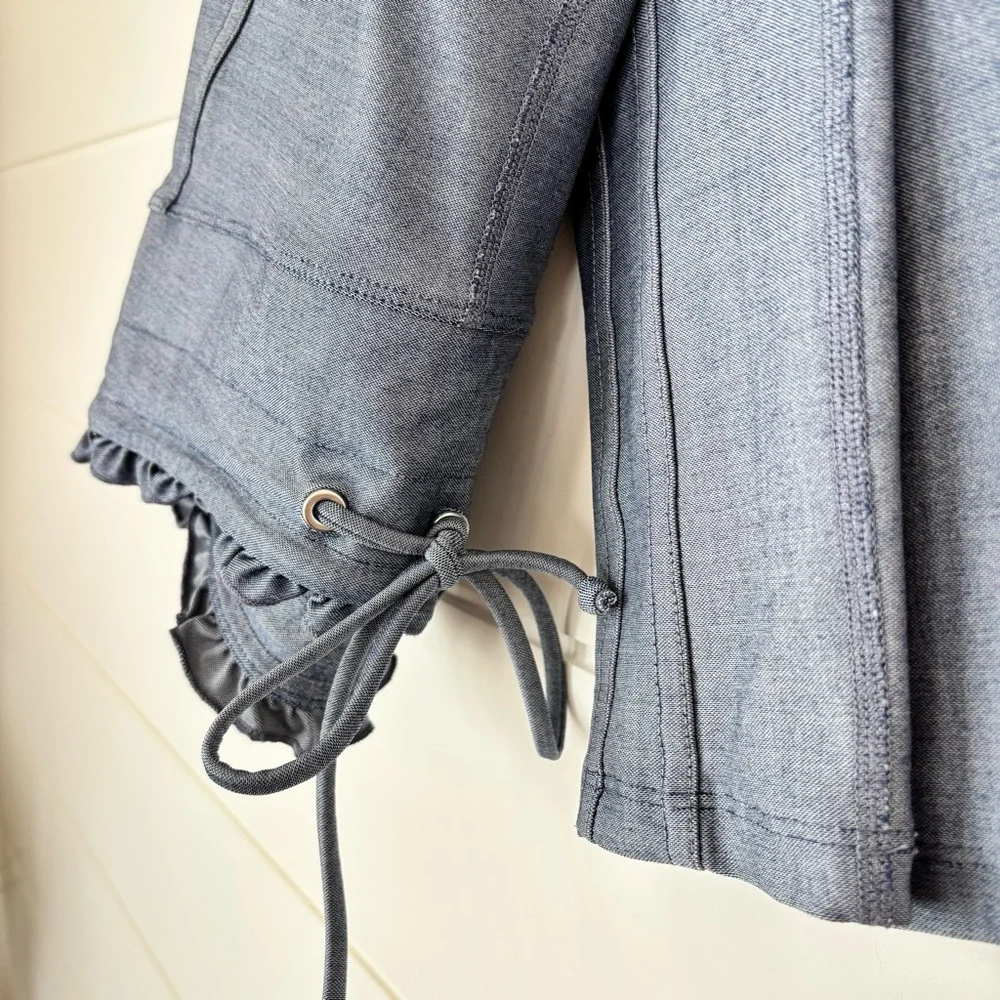 Year of Ours Blue Denim Papersack Sporty Leggings Size Medium